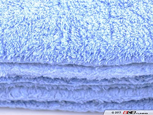MIC35003 Happy Ending Edgeless Microfiber Towel, Blue (16 in. x 16 in.) (Pack of 3)