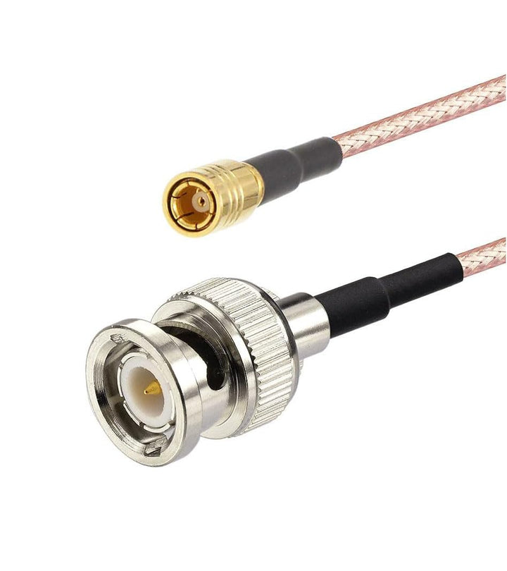 RF coaxial coax cable assembly BNC male to SMB female 12''