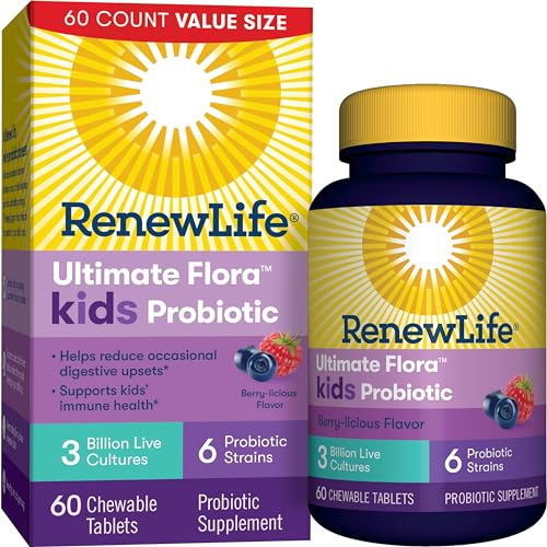 Kids Probiotic Gummies, Supports Digestive & Immune Health, Soy, Dairy & Gluten Free, Berry, 60 Chewable Tablets