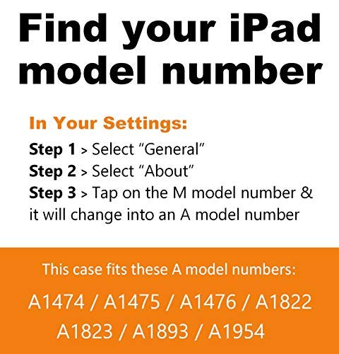 - 9.7 iPad 2018/2017 5th / 6th Gen & iPad Air 1 Prodigy X Case - Very Protective But Thin + Convenient Magnetic Stand + Sleep/Wake Cover - A1893, A1954, A1823, A1822, A1474, A1475, A1476