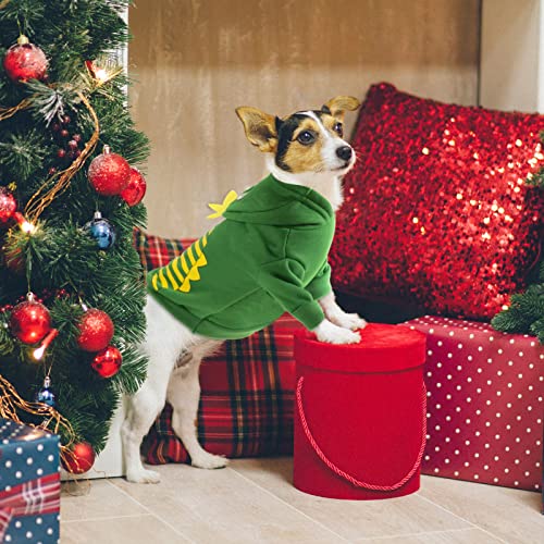 4 Pieces Halloween Dog Clothes Winter Pet Dog Hoodie Puppy Coat Fleece Dog Sweaters with Hat Chihuahua Cartoon Sweatshirts Costume Outfit for Small Large Dogs Cats(XS)
