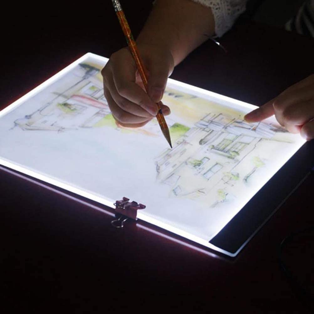 A5 Led Drawing Tablet Thin Art Stencil Drawing Board Light Box Tracing Table Pad, 3 Level Brightness for Artists Drawing Sketching Animation and 5D DIY Diamond Painting