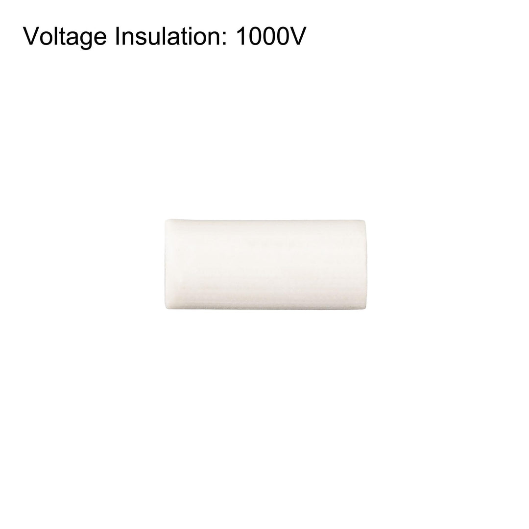 30pcs 2mm Dia Ceramic Tube Insulated Electronic Wire Bundle Heat Insulation Protection Single Bore