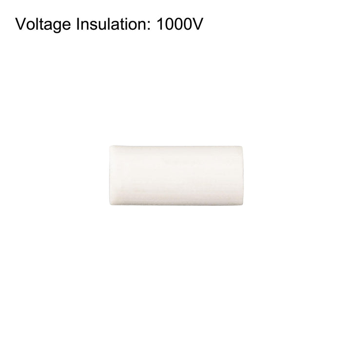 30pcs 2mm Dia Ceramic Tube Insulated Electronic Wire Bundle Heat Insulation Protection Single Bore