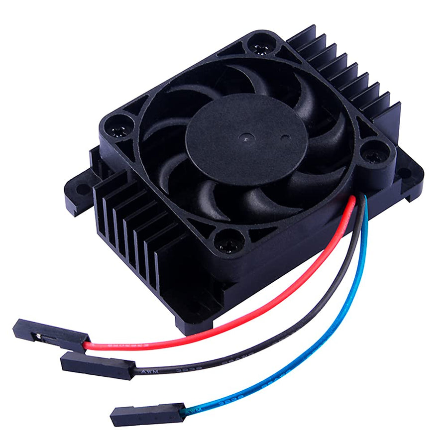 Aluminum Alloy Heatsink with PWM Fan for Raspberry Pi Compute Module 4, Passive Cooling Radiator with Speed Control Fan for Raspberry Pi CM4 Motherboard