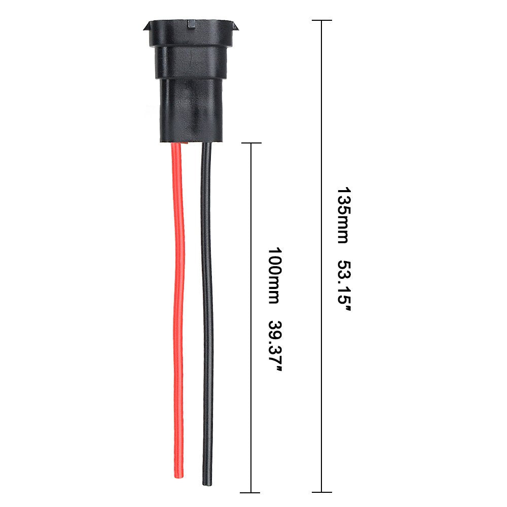 Fog Light Connector, 2 Sets H11 H9 H8 880 881 Adapter Female and Male Connector Pigtail Socket Wiring Harness for Headlight Fog Light