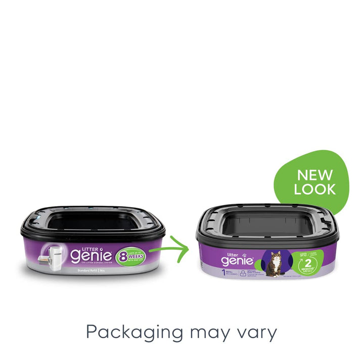 Refill Bags (1-Pack) | Multi-Layers of Odor-Barrier Technology | 1 Square Refill Cartridge Lasts Up to 2 Months Per Cat