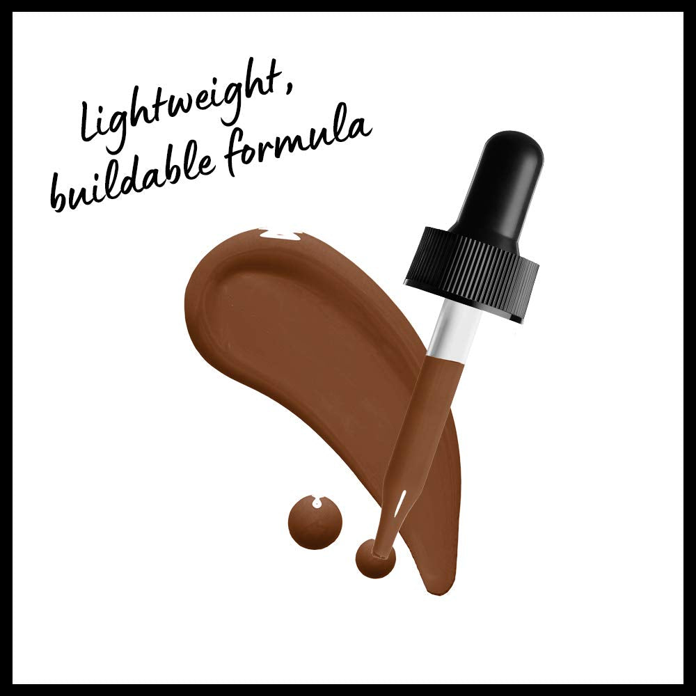 PROFESSIONAL MAKEUP Total Control Pro Drop Foundation, Skin-True Buildable Coverage - Mocha