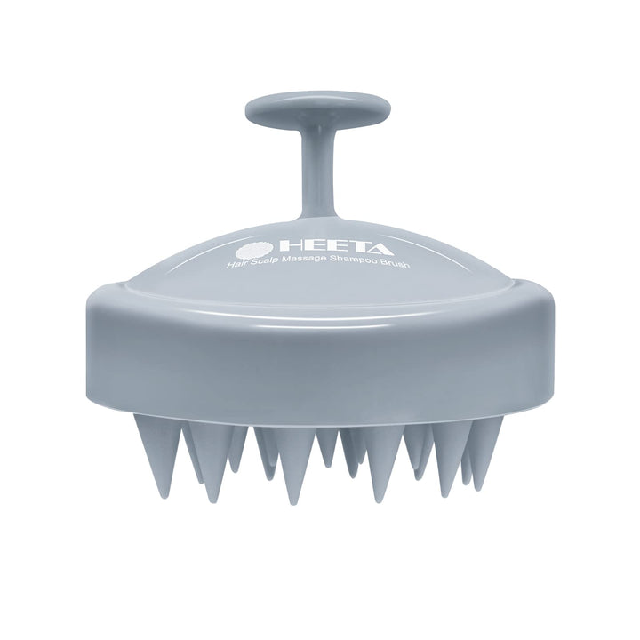 Hair Shampoo Brush, Scalp Care Hair Brush with Soft Silicone Scalp Massager (Sky Gray)