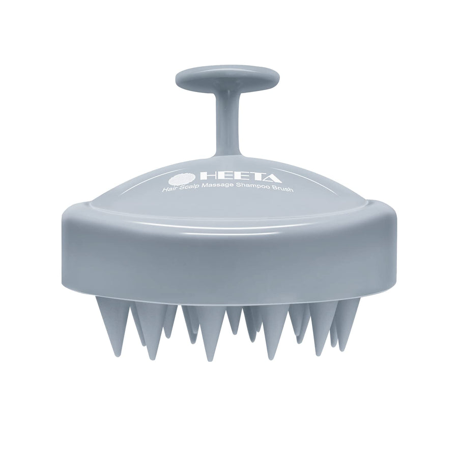 Hair Shampoo Brush, Scalp Care Hair Brush with Soft Silicone Scalp Massager (Sky Gray)