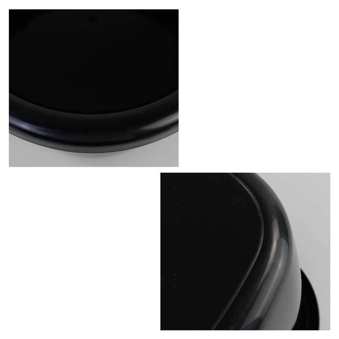 2-Pack Large Plastic Square Wash Basin, Black Dish Pan (18 Quart)