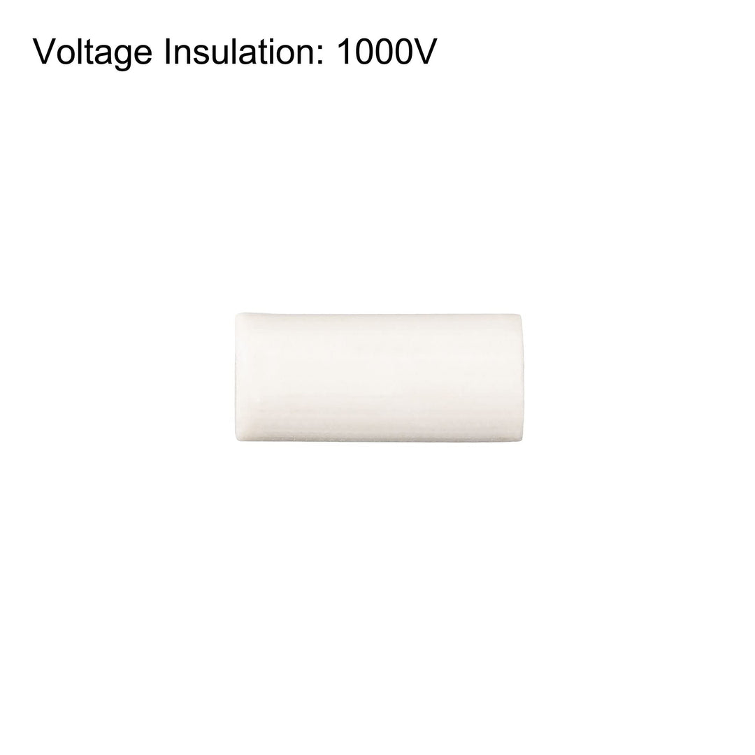 50pcs 2mm Dia Ceramic Tube Insulated Electronic Wire Bundle Heat Insulation Protection Single Bore