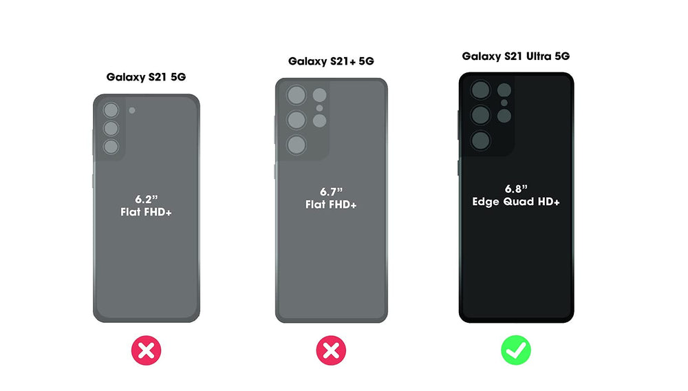 Commuter Series Case for Galaxy S21 Ultra 5G (ONLY - Does NOT FIT Non-Plus or Plus Sizes) - Black