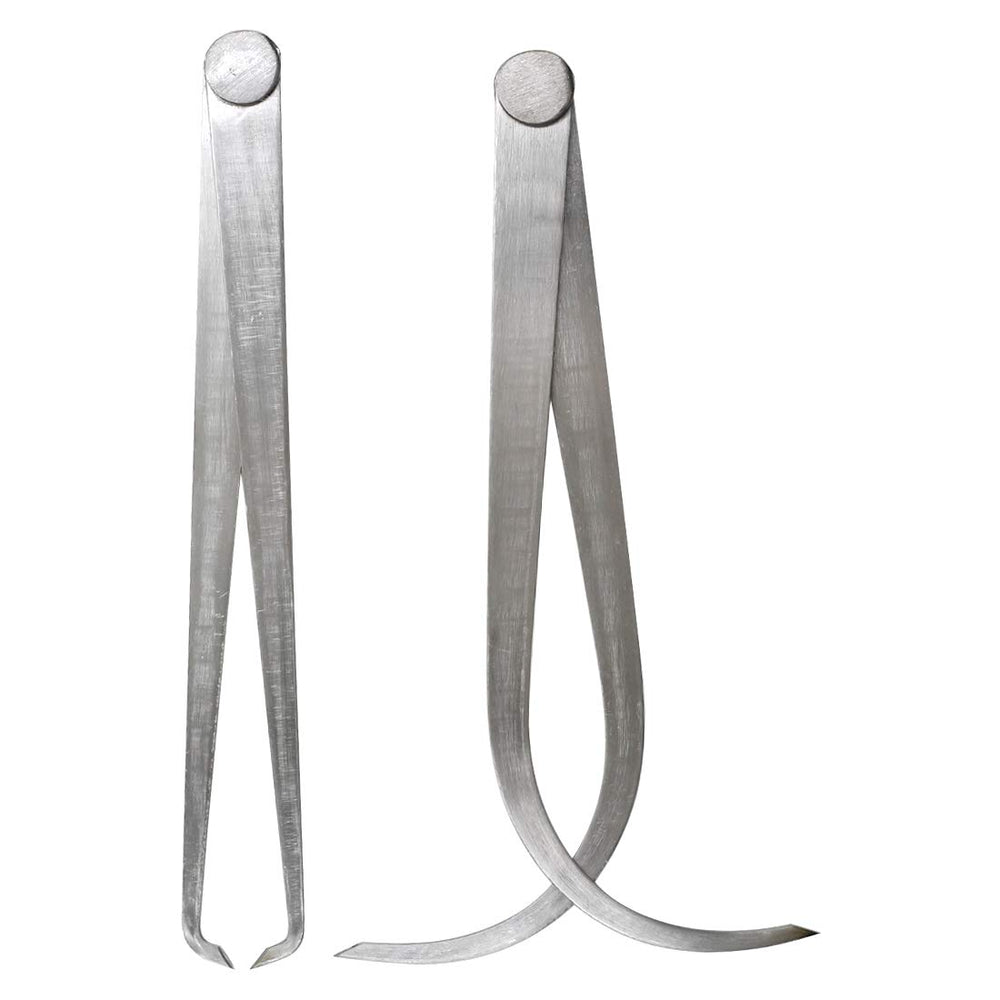 8 Stainless Steel Inside Outside Caliper Set Bent-Leg and Straight-Leg Inside Outside Caliper Tools Set for Measuring Pottery Clay Ceramic Sculpture 1Pair