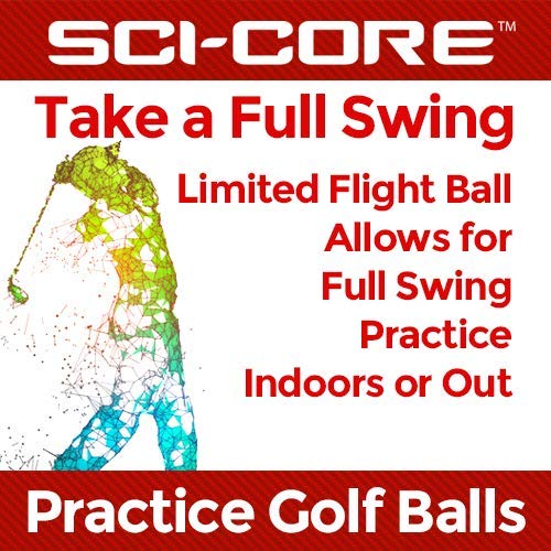 Practice Golf Balls for Kids & Adults - Real-Feel Training Golf Balls - Outdoor & Indoor Golf Practice Balls - Standard Sized (6 Pack)