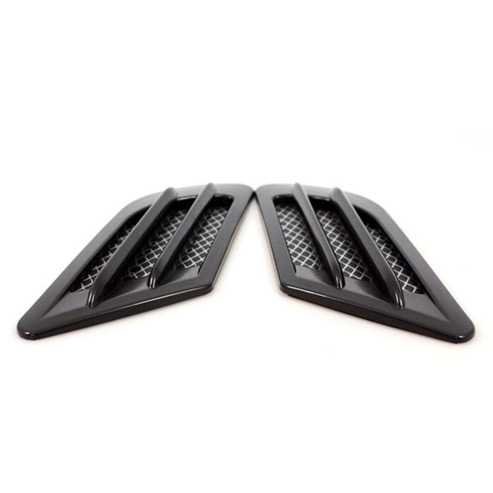 1 Pair Auto SUV Universal Car Side Mesh Vent Air Flow Fender Decoration Sticker Fit for All Car (Silver)