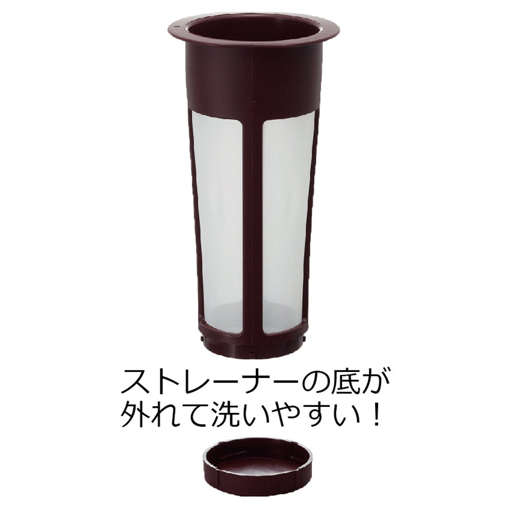 Mizudashi Cold Brew Coffee Maker, 600ml, Red