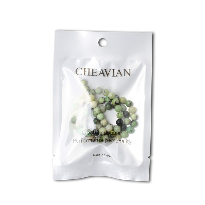 60PCS 6mm Natural Australian Jade Gemstone Round Loose Beads for Jewelry Making DIY Handmade Materials 1 Strand 15