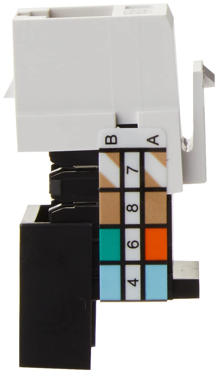 41108-RW5 Category 5 QuickPort Connector, CAT 5, White