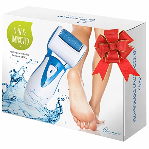 Electric Callus Remover: Professional Pedicure Tools Foot Care for Women, Rechargeable Foot Scrubber, CR900 Electronic Feet File Pedi Sander Best for Hard Cracked Dry Dead Skin, 3 Rollers