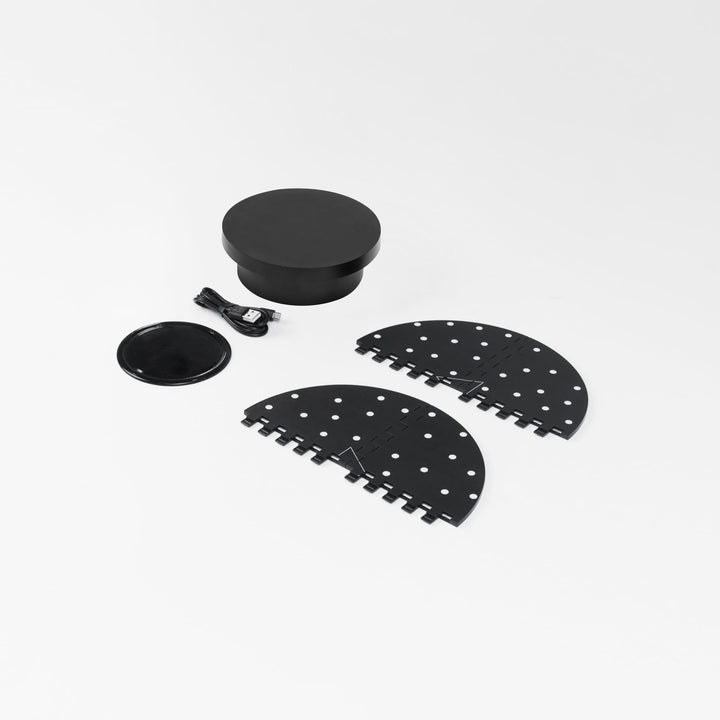 Portable Turntable for All 3D Scanners, Equipped with Marked Top Cover, Easy Scanning of Featureless and Small and Medium Objects