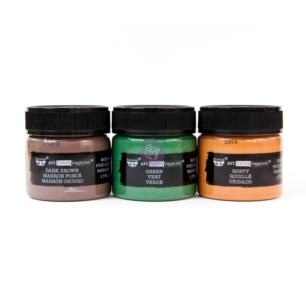 Prima Marketing Art Extravagance Paste-Metal Rust Set of 3