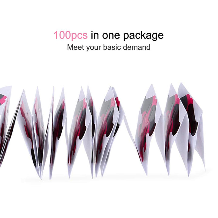 100pcs Nail Forms for Nail Extension UV Builder Gel Paper Tray Nail Art Accessories