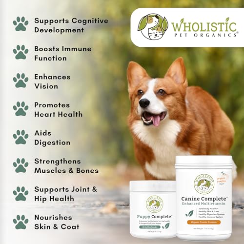 Canine Complete Dog Multivitamin - 1 Lb - Nutrient-Rich Multi-Vitamins and Supplements - Whole-Food Powder for Immune System, Skin, Coat & Overall Health