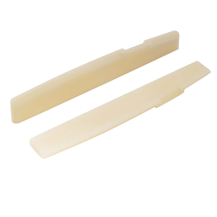 Pro 71.12mm Compensated Acoustic Guitar Unbleached Bone Saddle for 6-String Taylor Style (Set of 2)