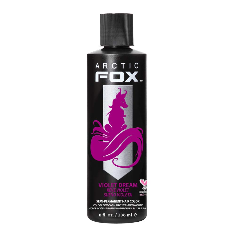 Vegan and Cruelty-Free Semi-Permanent Hair Color Dye (8 Fl Oz, VIOLET DREAM)