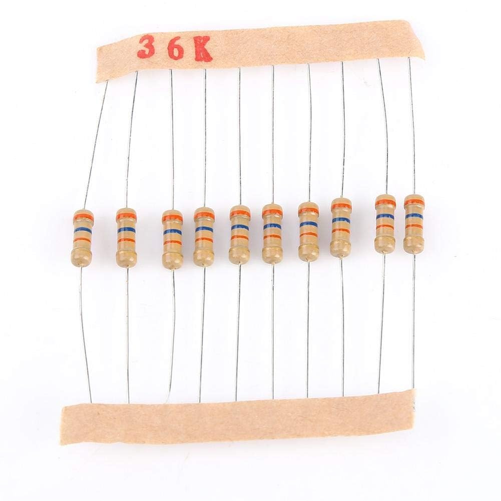 100Values 1000pcs 1-10M ohm 1/2W Resistor Kit Carbon Film Resistor Assortment Kit