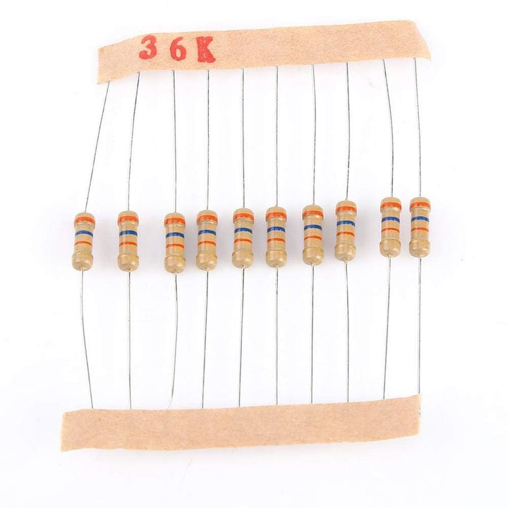 100Values 1000pcs 1-10M ohm 1/2W Resistor Kit Carbon Film Resistor Assortment Kit