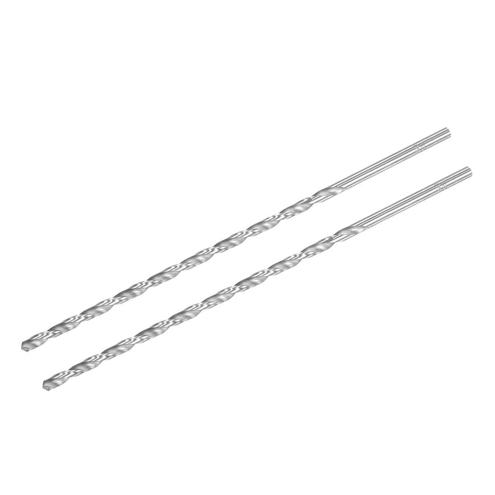 HSS(High Speed Steel) Extra Long Twist Drill Bits, 5.5mm Drill Diameter 250mm Length 2 Pcs