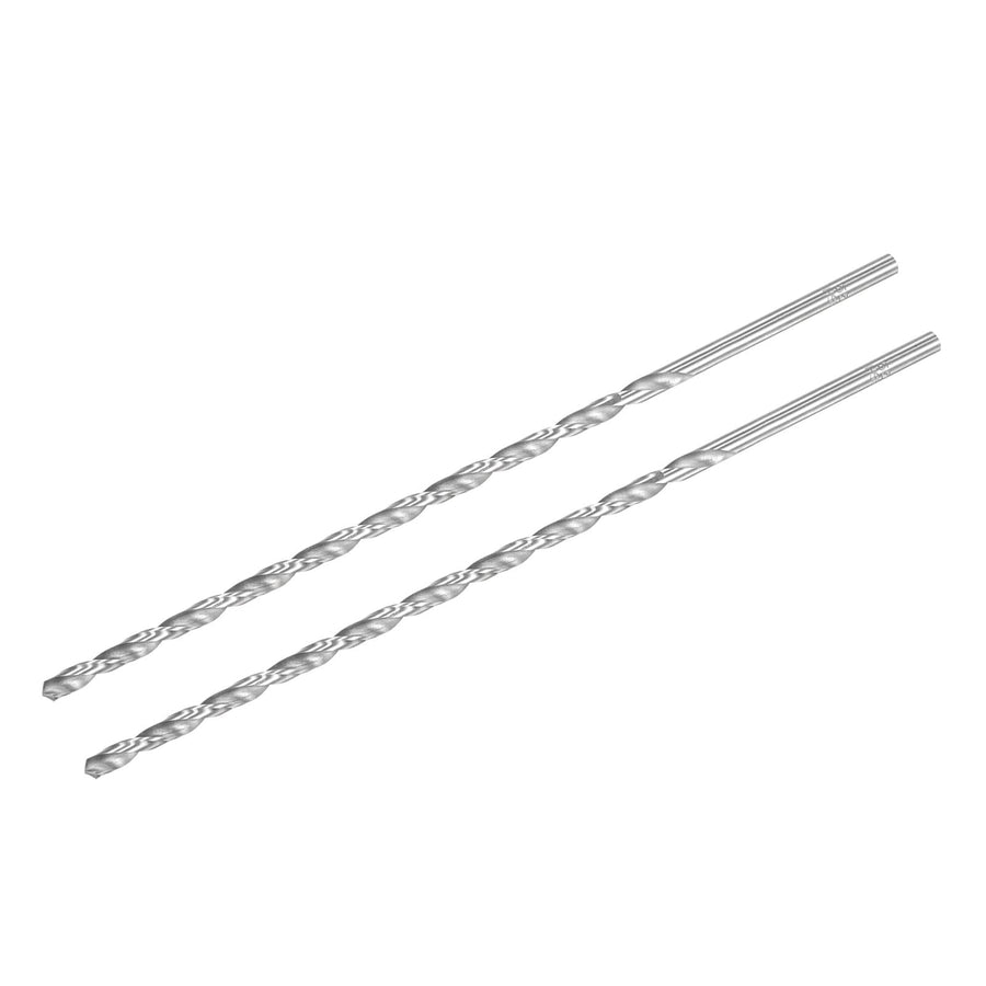 HSS(High Speed Steel) Extra Long Twist Drill Bits, 5.5mm Drill Diameter 250mm Length 2 Pcs