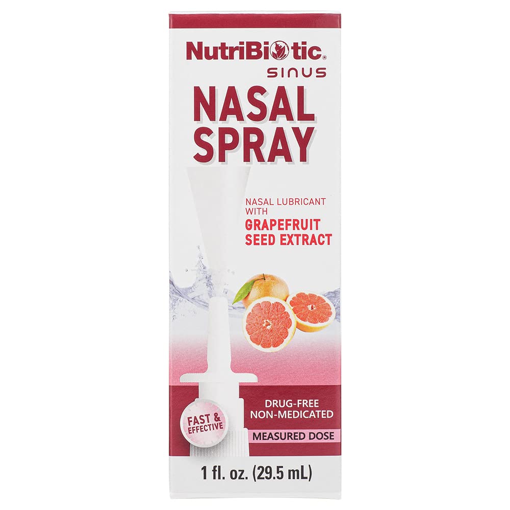 Nasal Spray 1 Fl Oz | Nasal Lubricant with Grapefruit Seed Extract & Sodium Chloride | Help Flush Irritants from Nasal Passages | Convenient Measured Dose Pump | Drug-Free & Non-Medicated