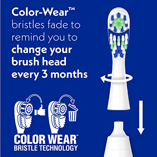 Pro Clean Replacement Heads, Soft Bristles, For Battery Toothbrush, 2-Pack