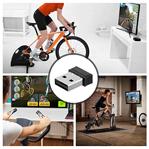 USB ANT Stick,ANT+ Dongle for Indoor Cycling Training Data Transmission, Compatible with BKOOL Wahoo TacX Bike Trainer,Zwift TrainerRoad Garmin Connect Cycleops Trainer Rouvy TacX Vortex