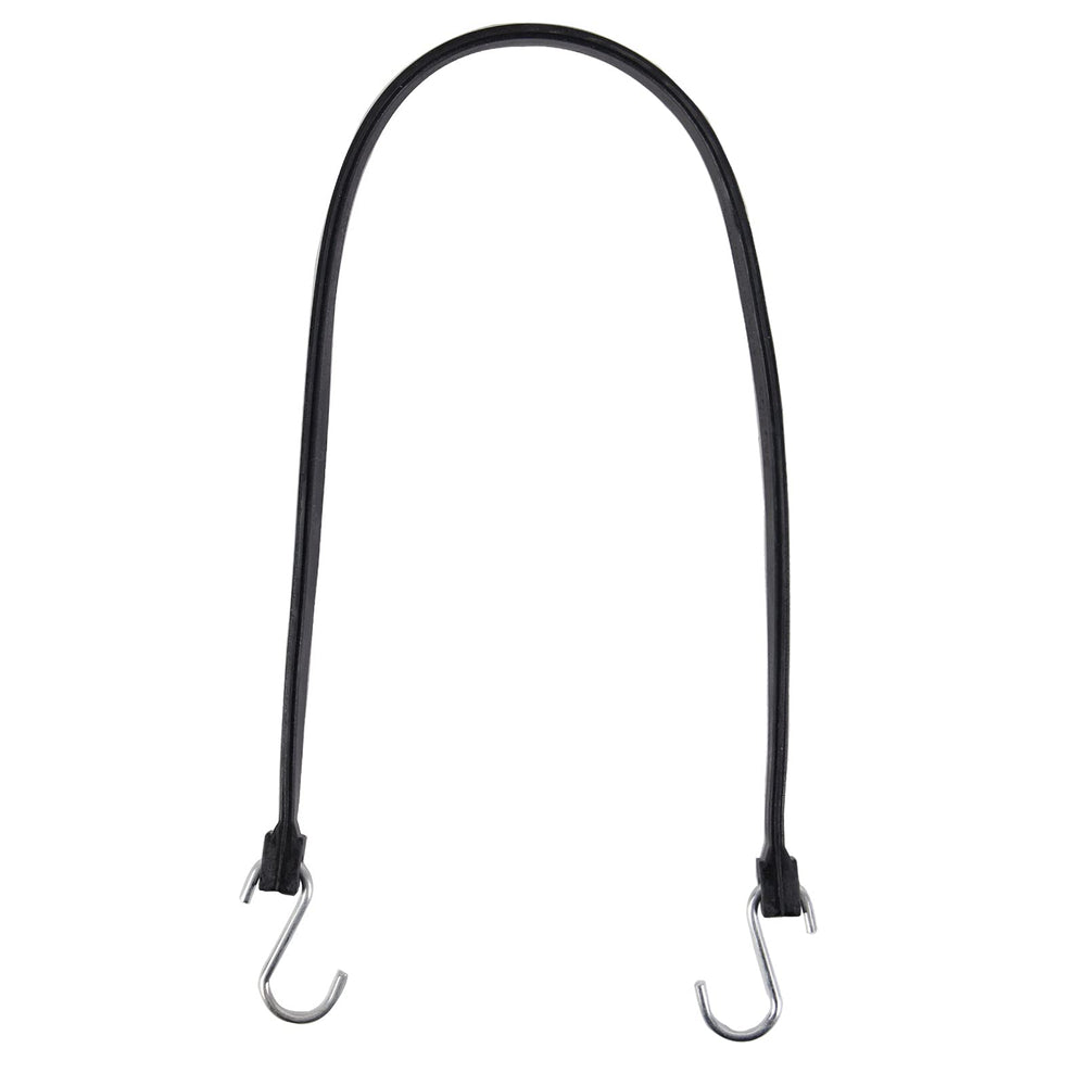 20 Pack 31'' Adjustable Natural Rubber Tarp Straps, EPDM Bungee Cords with Metal S Hooks, Ideal for Securing Tarps, Canvases, Motorcycle, and Cargo