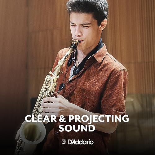 D'Addario Rico Saxophone Reeds - Reeds for Alto Saxophone - Thinner Vamp Cut for Ease of Play, Traditional Blank for Clear Sound, Unfiled for Powerful Tone - 2.5 Strength - Made in the USA - 10-Pack