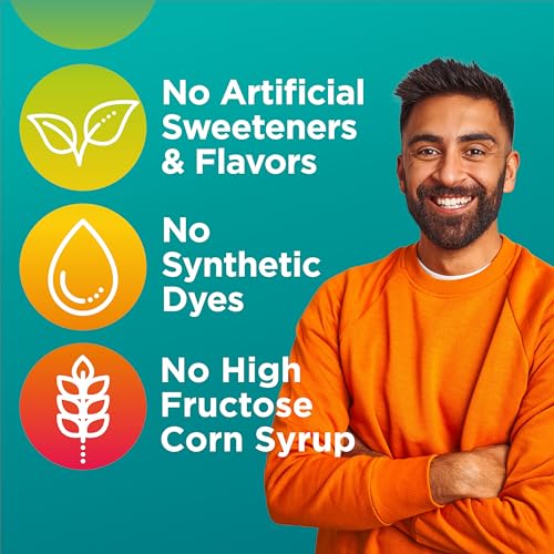 Men's Multivitamin Gummies, Tropical Fruit Flavors Made from Natural Flavors, 100 Count, 50 Day Supply