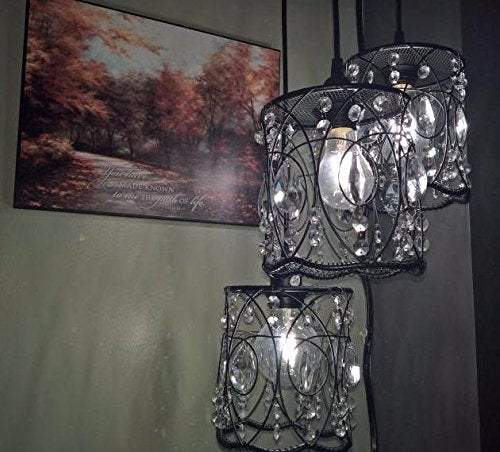 15Pcs Clear Teardrop Crystal Chandelier,Crystal Pendants for Light Lamp & Window,Hanging Crystal Prism Decor(Gold Pinning,Angel Tears Series)