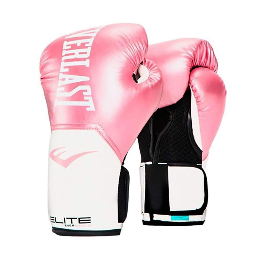 Pro Style Elite Exercise Workout Training Boxing Gloves for Sparring, Heavy Bag and Mitt Work, Size 8 Ounces, Pink/White