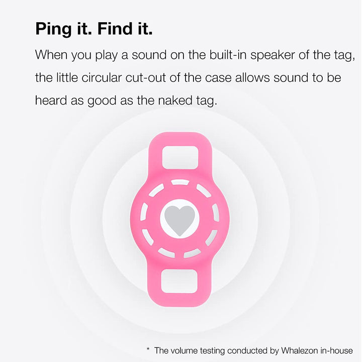 Airtag Cat Collar Holder, Small Air Tag Dog Collar Holder Compatible with Apple Tag, Anti-Lost Pet Tracker Case for Puppy Collars 3/8 5/8