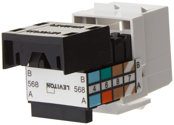 41108-RW5 Category 5 QuickPort Connector, CAT 5, White