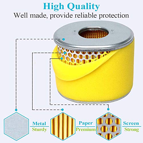 Professional GX390 Air Filter, Compatible with Honda GX340 GX 390 11HP 13HP Engine 17210-ZE3-505 17210-ZE3-010 Air Filter