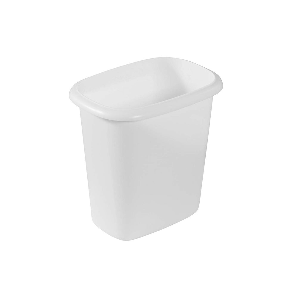 6 Quart 1.5 Gallon Traditionally Shaped Heavy Duty Lightweight Bedroom, Bathroom, and Office Wastebasket Trash Can (2 Pack)