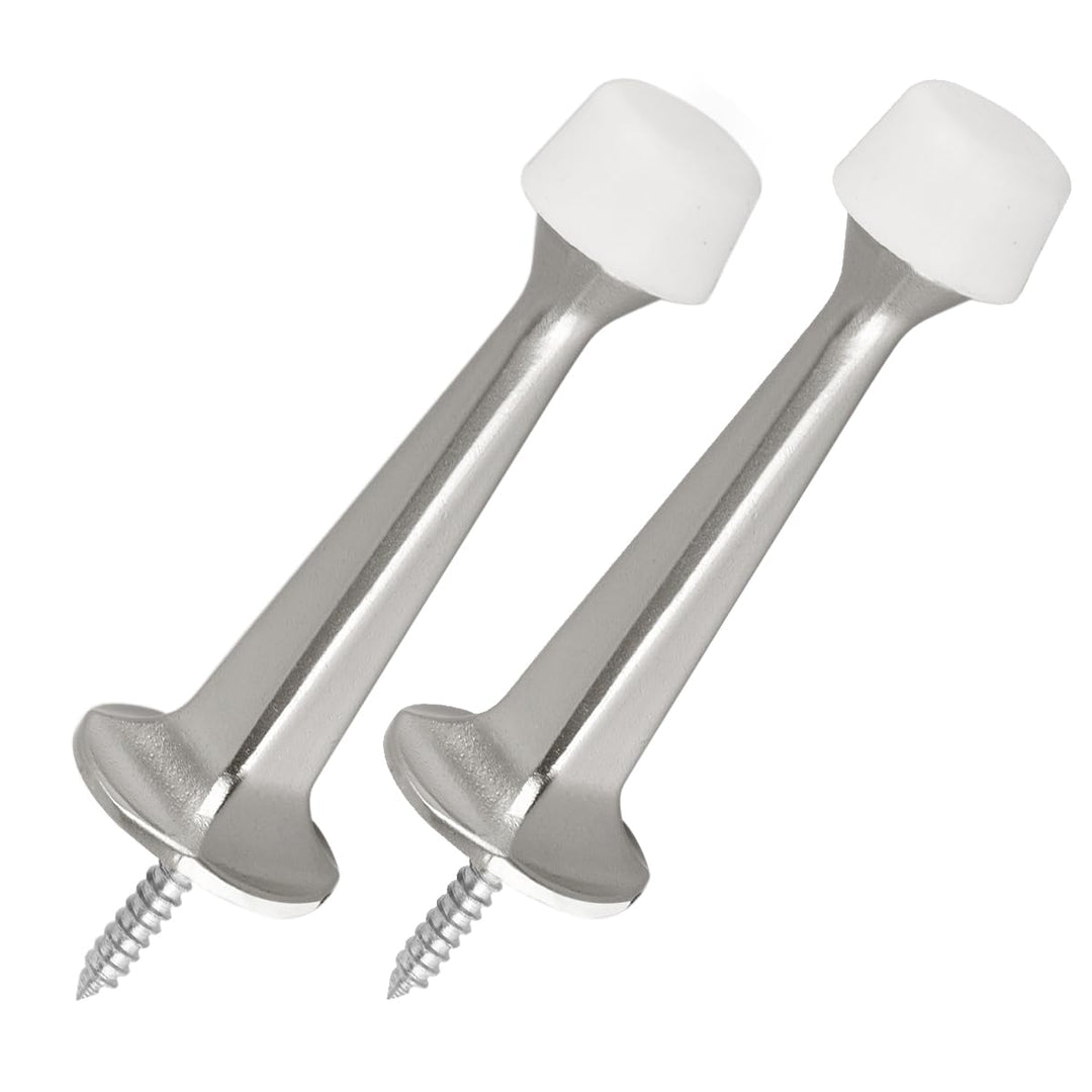 2 Pack Heavy Duty Rigid Door Stoppers Black