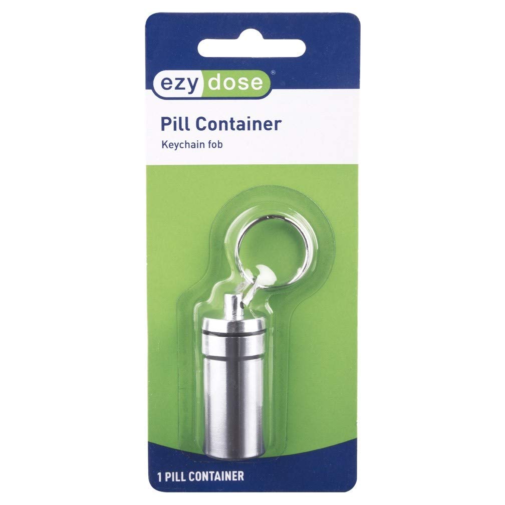 Apothecary Products Ezy Dose Silver Keychain Pill Fob 0.089 Pound