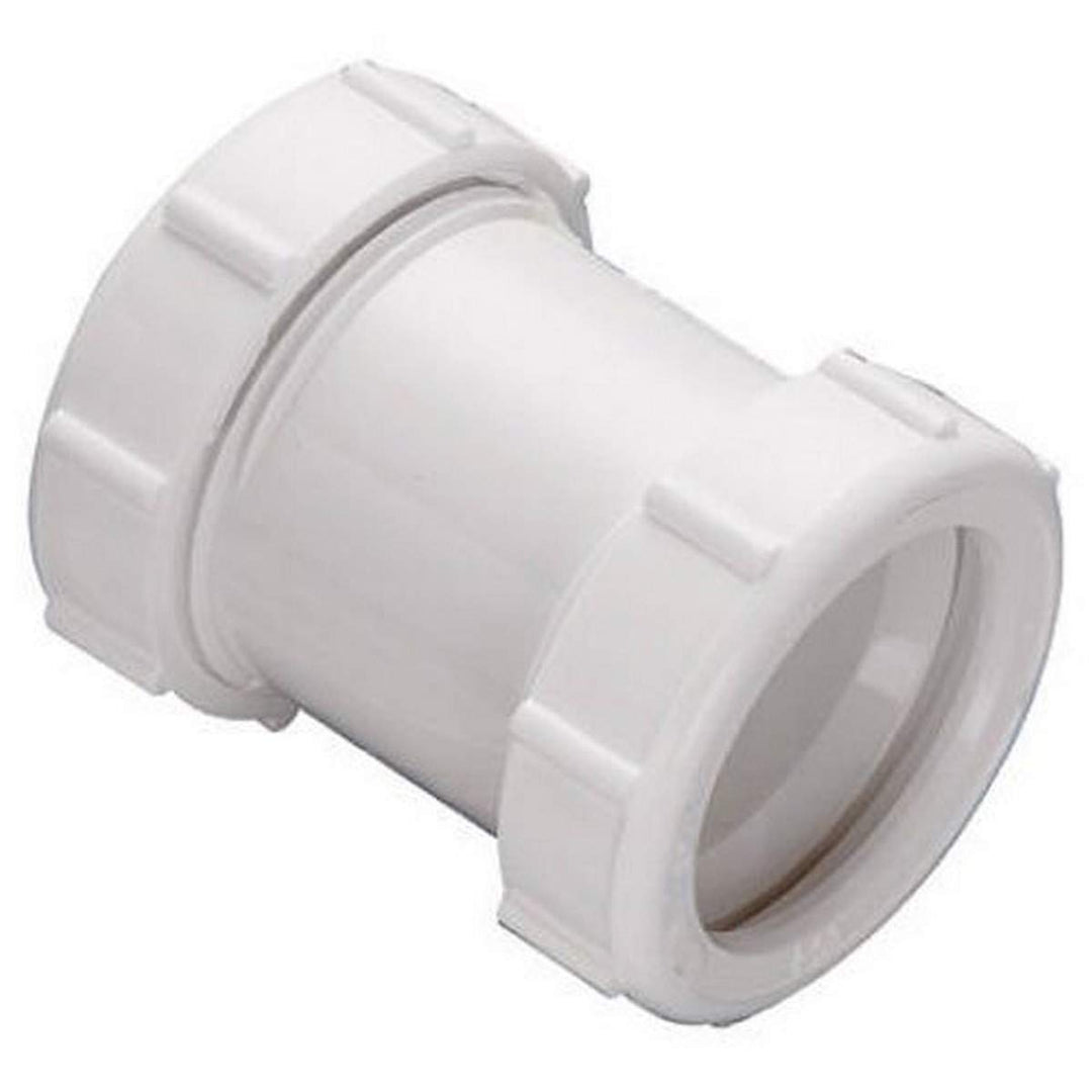 46WK Extension Coupling, 1-1/2-Inch or 1-1/4-Inch by 1-1/2-Inch, White