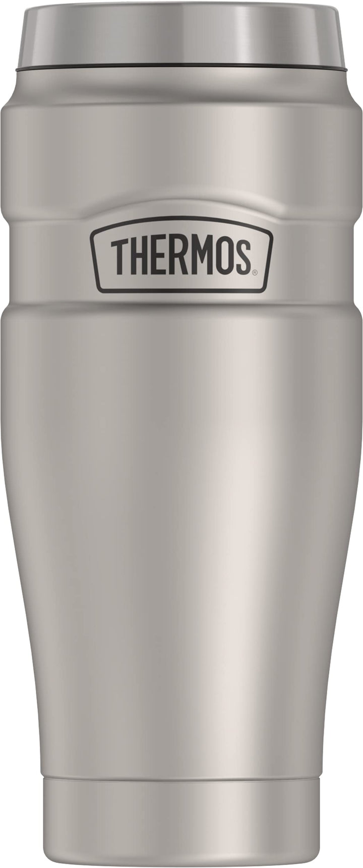 Stainless King Vacuum-Insulated Travel Tumbler, 16 Ounce, Matte Steel